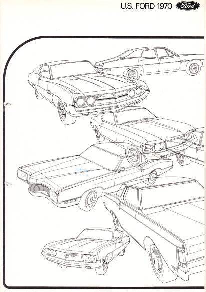 Autoprospekt Ford US Programm Oktober 1969
