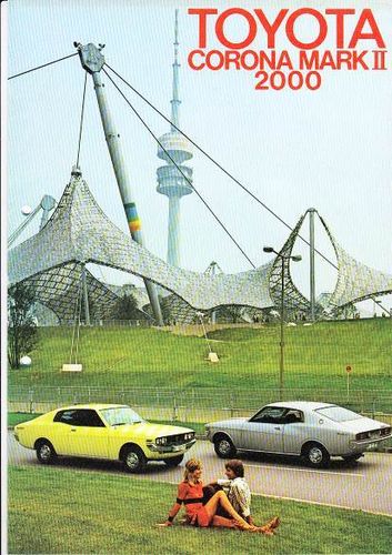 Autoprospekt Toyota Corona Mark II 2000 11- 1972 gelocht