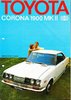 Autoprospekt Toyota Corona 1900 MK II 8 1971 gelocht
