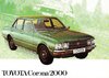 Autoprospekt Toyota Corona 2000 9- 1975 gelocht