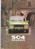 Autoprospekt Peugeot 504 1980 Niederlande