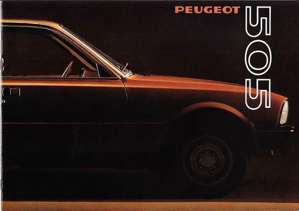 Autoprospekt Peugeot 505 1980 Niederlande