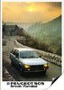 Autoprospekt Peugeot 505 Break und Familial 1983