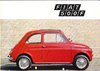 Autoprospekt Fiat 500 F Januar 1969 gelocht