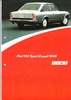 Autoprospekt Fiat 124 Sport Coupe 1800 April 1973 gelocht
