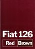 Autoprospekt Fiat 126 Red Brown 9 - 1980