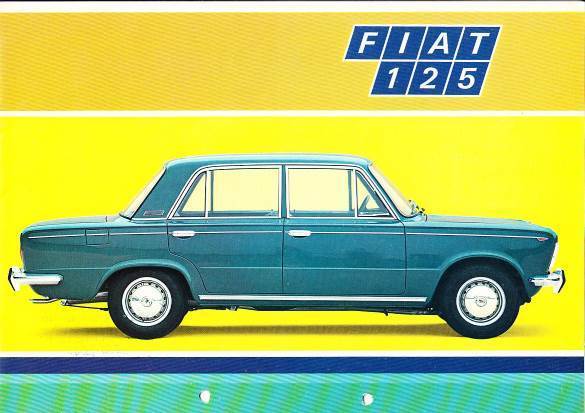 Autoprospekt Fiat 125 November 1968 gelocht