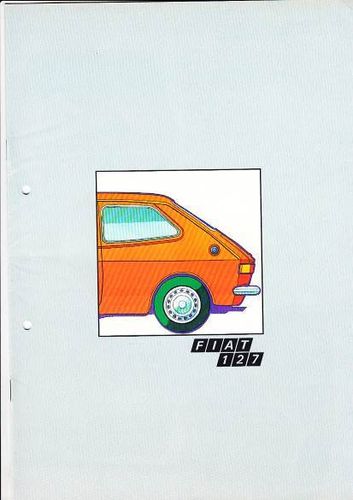 Autoprospekt Fiat 127 gelocht