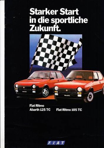 Autoprospekt Fiat Ritmo Abarth 125 TC 1981