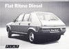Autoprospekt Fiat Ritmo Diesel Maerz 1981