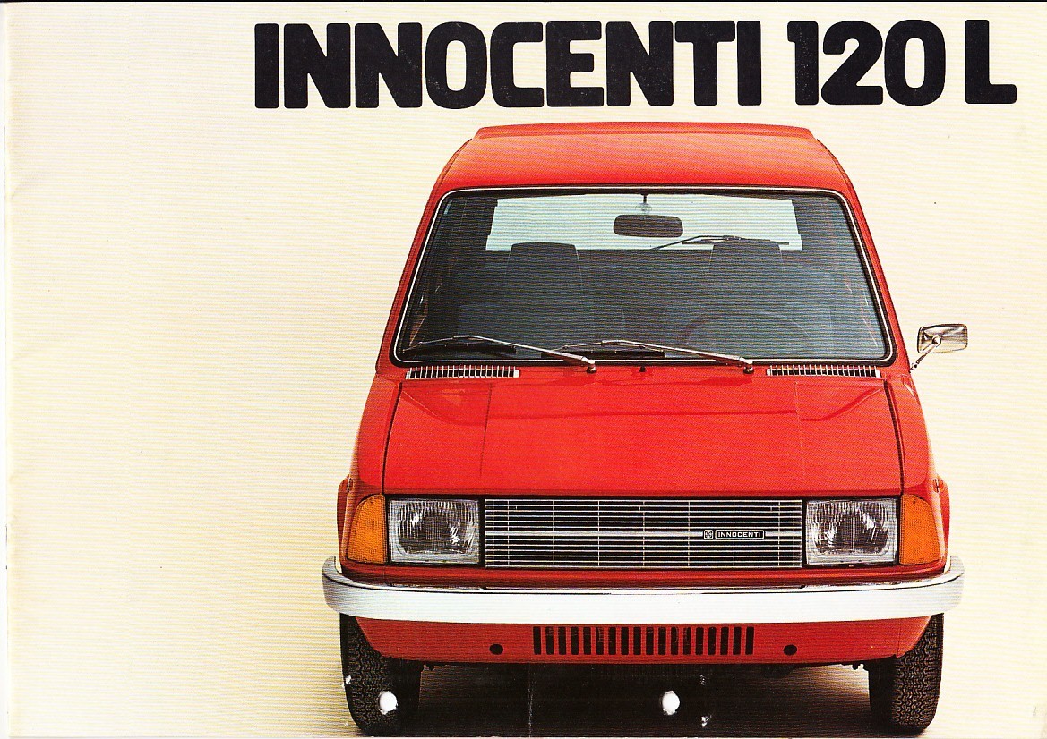 Autoprospekt Innocenti 120 L April 1977 gelocht