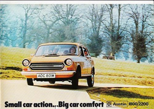 Autoprospekt Austin 1800 - 2200 GB 1973 gelocht