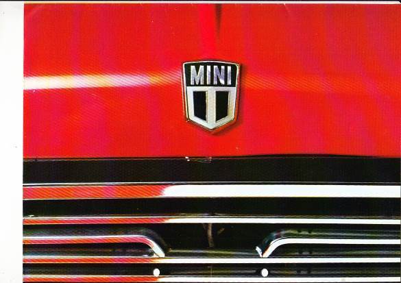 Autoprospekt Leyland Mini November 1971 gelocht