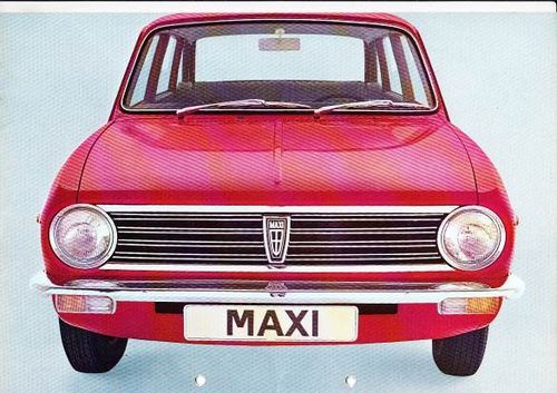 Autoprospekt Austin Maxi gelocht