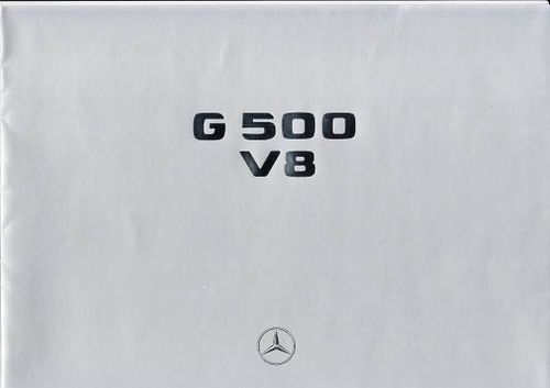 Autoprospekt Mercedes G Klasse 500 V8 1998