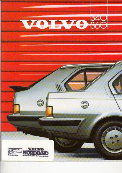 Autoprospekt Volvo 340 - 360 1986