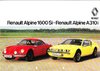 Autoprospekt Renault Alpine 1600 Si - A310 i