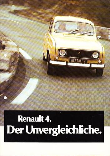 Autoprospekt Renault 4 -der Unvergleichliche