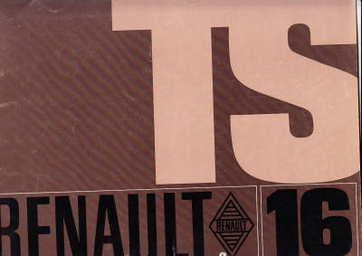 alter Autoprospekt Renault 16 TS