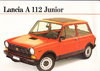 Autoprospekt Lancia A 112 Junior