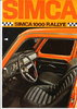 Autoprospekt Simca 1000 Rallye gelocht
