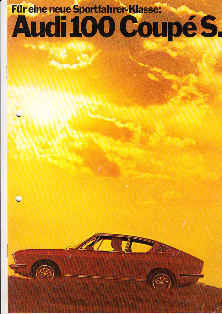 Audi 100 Coupe S Prospekt Juli 1972