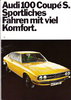 Autoprospekt Audi 100 Coupe S August 1973