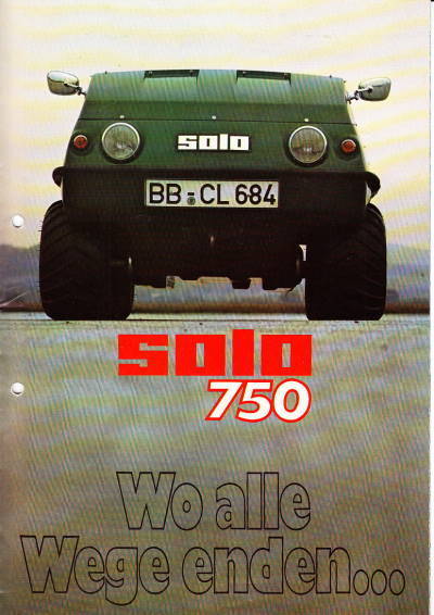 Autoprospekt Solo 750