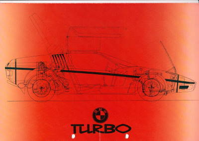 Autoprospekt BMW Turbo September 1972 gelocht