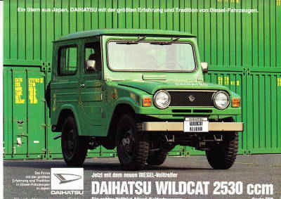 Autoprospekt Daihatsu Wildcat 2530 ccm F50