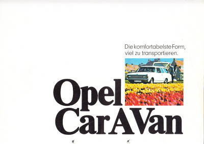 Autoprospekt Opel Rekord Kadett Caravan 8 - 1969