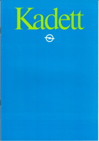 Autoprospekt Opel Kadett Oktober 1981