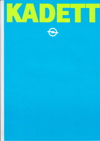 Autoprospekt Opel Kadett April 1981