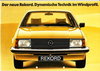 Autoprospekt Opel Rekord August 1977 gelocht