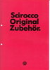 Autoprospekt VW Scirocco Zubehör März 1974 gelocht