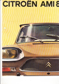 Autoprospekt Citroen Ami 8 Juli 1970 gelocht