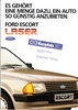 Autoprospekt Ford Escort Laser Januar 1985