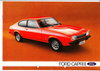Autoprospekt Ford Capri Januar 1976 gelocht
