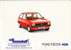 Autoprospekt Ford Fiesta August 1976 gelocht