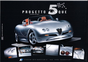 Autoprospekt Zender Progetto Cincue