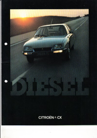 Autoprospekt Citroen CX Januar 1976 gelocht