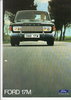 alter Autoprospekt Ford Taunus 17M gelocht