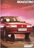 Autoprospekt Austin Maestro April 1986