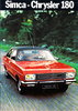 Autoprospekt Chrysler 180 Juli 1972  gelocht