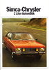 Autoprospekt Chrysler 2 Liter Automatik 1973 gelocht