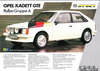 Autoprospekt Opel Kadett GTE Rallye Gruppe A