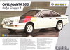 Autoprospekt Opel Manta 200 Rallye Gruppe B