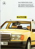 Autoprospekt Mercedes W 124 Taxi Januar 1988