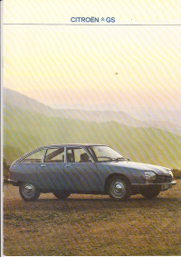 Autoprospekt Citroen GS September 1978