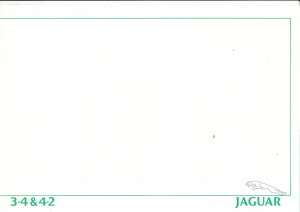 Autoprospekt Jaguar XJ 3.4 und 4.2